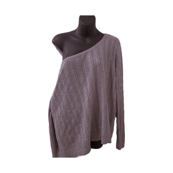 American Eagle Beige One-Shoulder Loose Fit Knit - Picture 5 of 5